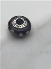 PANDORA  PURPLE BUBBLES MURANO GLASS BEAD - 790693